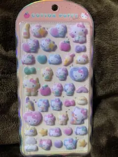 コットンパフィシール　ハローキティ