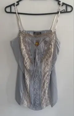 OzzAngelo レースアップ キャミソールのサムネイル