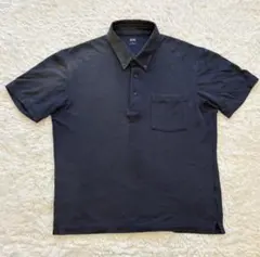 UNIQLO エアリズムポロシャツ L ネイビー