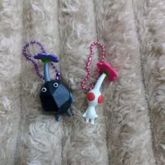 ピクミン マスコット キーホルダー 岩 白 2点セット