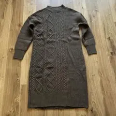 BARNYARDSTORM ニットワンピース　ブラウン