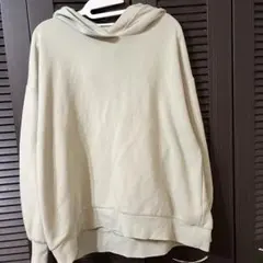 XLサイズGU ライトグリーン フード付きパーカー