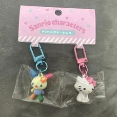 サンリオ PVCペアキーホルダー　ウサハナ　チャーミーキティ柄のサムネイル