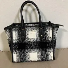 kate spade チェック柄 ハンドバッグ
