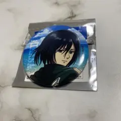 進撃の巨人 カラオケの鉄人 海 缶バッジ ミカサ