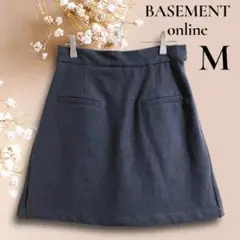 BASEMENTonline スカートショートパンツ　グレー　キュロット　上品