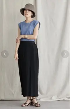 【AMERICAN HOLIC】新品 ジョーゼットラップ風スリムスカートM
