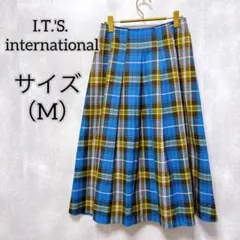 【I.T.'S. international】 ロングスカート （M） チェック