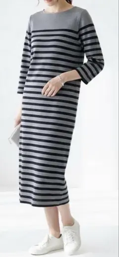 Whim Gazette 美品　ボーダーニットワンピース