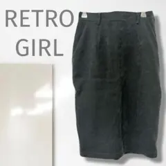 n4【レトロガール】タイトスカート/美品 ウエストゴム 体型カバー 細見え 伸縮
