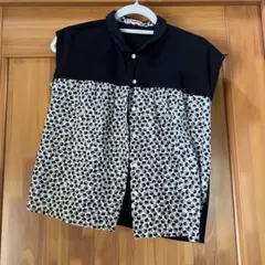 あ*ゅ様 McGregor 半袖シャツ M 黒・白 花柄のサムネイル
