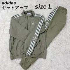 極美品✨ adidas アディダス セットアップ ナイロン ジャージ ストライプ