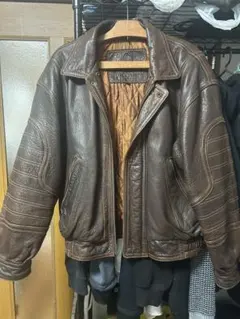 GIANNI VALENTINO ブラウンレザージャケット LLのサムネイル