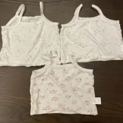 ミキハウス　メッシュキャミソール 3枚セット サイズ80、70