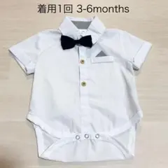 美品 60 70 半袖シャツロンパース