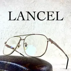 LANCEL 빈티지 안경 퓨어 티타늄 투 브리지 골드 프레임