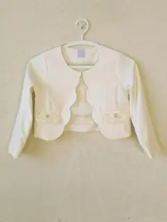 axes femme kids アクシーズファム ジャケット ボレロ 白 120