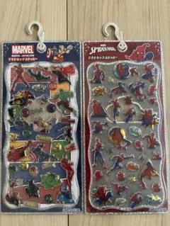 MARVEL スパイダーマン プチドロップステッカー 2種セット