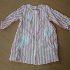 ◆限定値下げ◆新品　ラポシェビスキュイ120　ストライプシャツワンピース