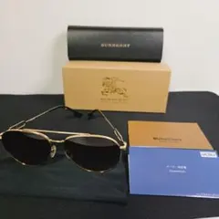 美品　Burberry BE3128　バーバリー　サングラス　メガネ　ケース付きのサムネイル