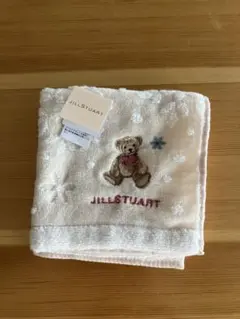 JILL STUART クマ刺繍 タオルハンカチ