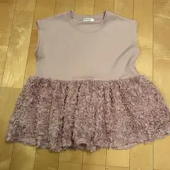 Myu フリル付き半袖トップス