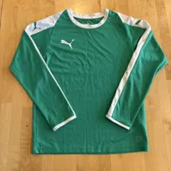 PUMA 長袖プラクティスシャツ グリーン 150