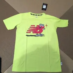 新品未使用　１６０cmNew Balance 蛍光イエロー Tシャツ Lサイズのサムネイル