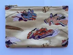 和柄のポーチ（手作り）