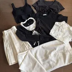 まとめ売りSHEIN WEGO GUのモノトーン服S〜Ｌサイズ　小中学生