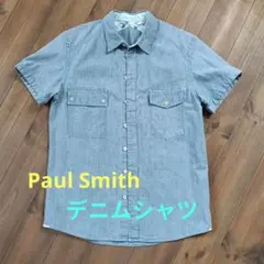 Paul Smith 半袖デニムシャツ S ブルーのサムネイル