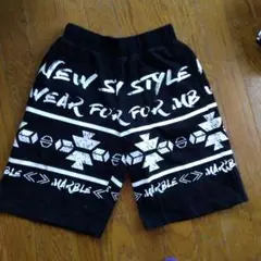 Marble ハーフパンツ 黒