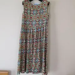 Jocomomola 花柄 ノースリーブ ロングワンピース サイズ40