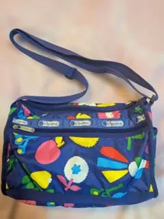 LC Sportsac カラフル花柄ショルダーバッグ