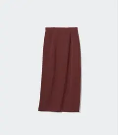 【美品】ユニクロ ストレッチダブルフェイスナロースカート