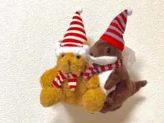 カルディKALDI クリスマス限定商品 カワウソ ベア マスコットチェーン
