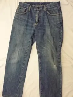 値下！EDWIN ブルーデニム ストレートパンツNO.４０４ユーズド