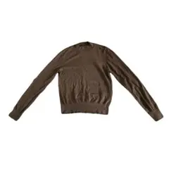 Aquascutum 日本製 ウールセーター ブラウン クルーネックニットのサムネイル