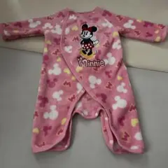 ミニーマウスロンパース 60-70cm ピンク　ディズニーベビー
