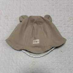 くま耳ベビー帽子
