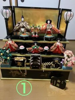 雛人形 峰月 三人官女 女官 長柄 三方 提 3体セット 台座付き お雛様 桃の 雛人形 峰月 三人官女 女官 長柄 三方 提 3体セット 台座付き