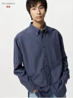 UNIQLO×JWA オックスフォードオーバーサイズシャツ ブルー M