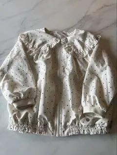 プチマイン ドット柄ブルゾン ジャケット 120㎝
