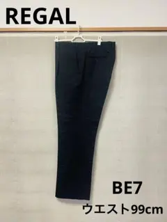 REGAL メンズ スラックス ブラック無地　BE7 ウエスト99cm 3Lのサムネイル