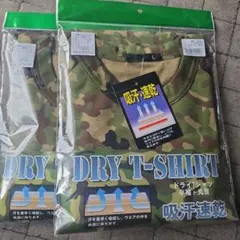 DRY T-SHIRT 迷彩 半袖 L　2枚セット