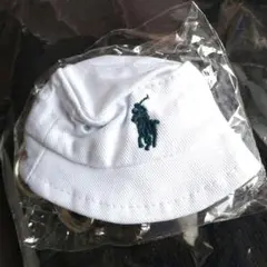 【新品未開封）ポロラルフローレン キャップキーホルダー バケハ ホワイト