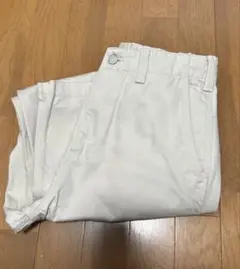 ジーユー GU バレルレッグワークパンツ 丈標準 ライトグレー Sサイズ