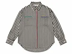 ヴィンテージ　半袖シャツ　ストライプ　ヘンプ　シルク　90s　刻印　ボックス型 ヴィンテージ 半袖シャツ ストライプ ヘンプ シルク 90s 刻印 ボックス