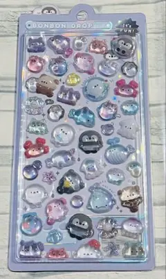 ボンボンドロップシール　海の生き物