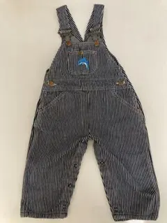 ROUND HOUSE 90cm ストライプオーバーオール